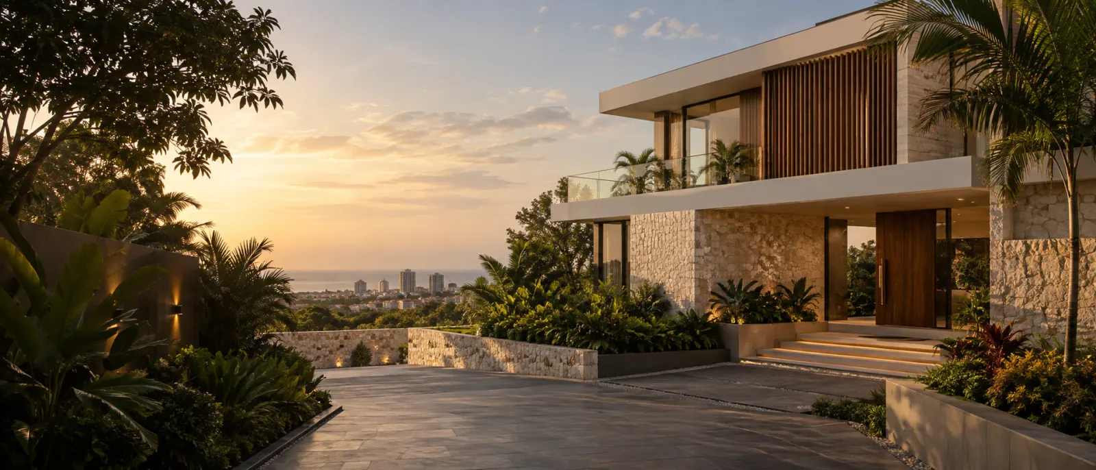 Exterior of a residential property